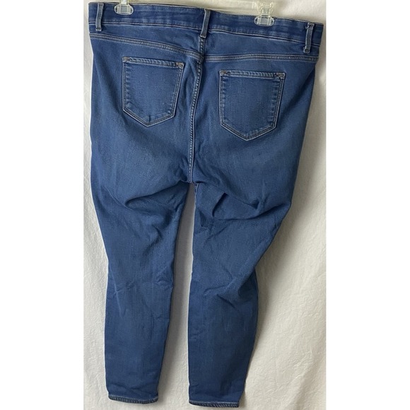 Old Navy Womens Rockstar Super Skinny Lined Stretch Jeans 20 Winter Warm - Picture 2 of 4